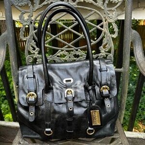 Black Leather Badgley Mischka